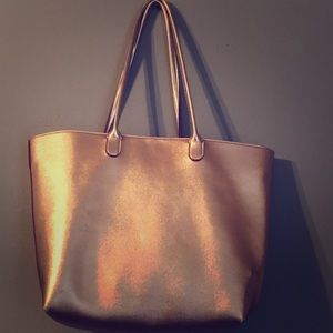 Rose gold pink bag